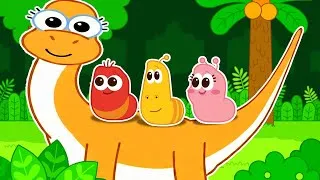 Thumbnail: Dino Finger Family Song | Baby Shark | Nursery Rhyme & Kids Songs | Larva Kids