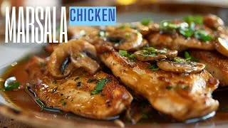 Thumbnail: Restaurant-Quality Chicken Marsala at Home | Easy Recipe from Lasses Kitchen Italy