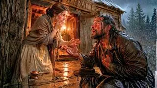 Thumbnail: The Widow Said Mountain Man Was Bigger Than Her House — She Opened the Door, He Collapsed in Tears