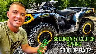 Thumbnail: CanAm Outlander 850 EPI Secondary Clutch Spring Pro/Cons 