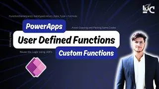 Thumbnail: PowerApps Trick to Avoid Repetitive Logic Using User Defined Functions (UDF)