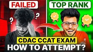 Thumbnail: How to Attempt CDAC C-CAT Exam 2026 | Must Watch Before CCAT EXAM 😱 ✅