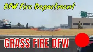 Thumbnail: Grass fire in Dallas DFW Fire Department on the Scene
