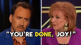Thumbnail: Nicolas Cage ERUPTS On The View After Heated Clash With Joy Behar.