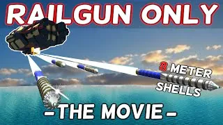 Thumbnail: Using ONLY The Most POWERFUL Weapon In From The Depths | Railgun ONLY | FULL Playthrough | Movie
