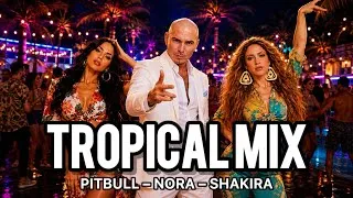 Thumbnail: 🌴Pitbull × Nora Fatehi × Shakira – La La La 🔥 Reggaeton | Tropical Summer Party Mix