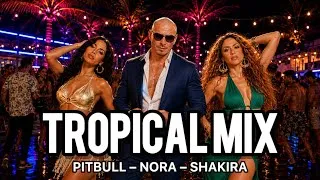 Thumbnail: Pitbull × Nora Fatehi × Shakira –  ONE NIGHT, ONE WORLD | Anthem Summer Fiesta Vibe Hits 2026🌴