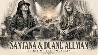Thumbnail: Santana & Duane Allman – Spirit of the Mountain 🏔️ Soulful Blues Guitar Journey | Inspired Tribute