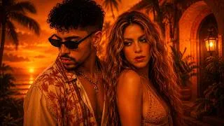 Thumbnail: BAD BUNNY x Shakira - Heridas que Brillan (official music lyrics)