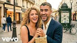 Thumbnail: Bad Bunny x Shakira Style - Eclipse en Miami (Latin Trap Duet)⁠