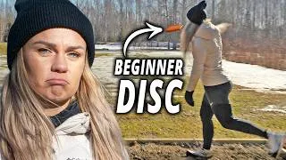 Thumbnail: We Forced World Champion Kristin Lätt to Play With Beginner Discs