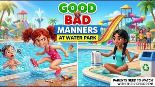 Thumbnail: GOOD GIRL vs BAD GIRL | Good vs Bad Manners at the Water Park | Water Park Manners | Slow English