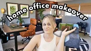 Thumbnail: Turning a Boring Gray Home Office Into a Relaxing Lounge