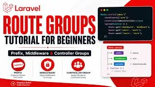 Thumbnail: Laravel Route Groups Explained | Prefix, Middleware & Namespace Tutorial (2026)