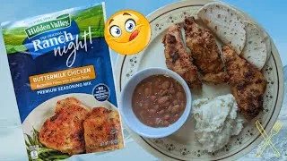 Thumbnail: Hidden Valley Ranch deep fryer CHICKEN ... delicious!
