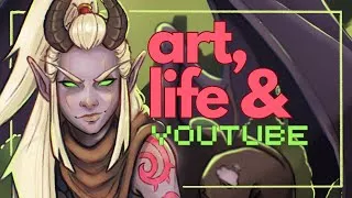 Thumbnail: Art, creative burnout, life & youtube | Chill & chatty draw with me