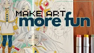 Thumbnail: How to make drawing more FUN! Things to draw when you're bored of studies