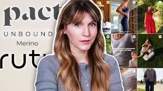 Thumbnail: I Tested 3 Viral Clothing Brands (PACT, Unbound Merino + Ruti Review)