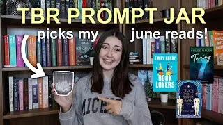 Thumbnail: TBR jar picks my june reads 📚🫙⭐️ random book prompts decide my tbr!