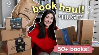 Thumbnail: HUGE BOOK UNBOXING HAUL | 50+ new books 📦📚