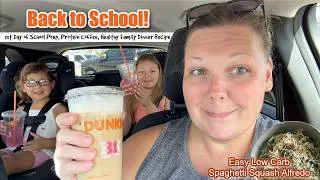 Thumbnail: BACK TO SCHOOL! Trying Dunkin Protein Coffee | Healthy Family Dinner! LOW CARB Chicken Alfredo