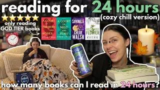 Thumbnail: reading for 24 hours⏰⭐️📖 *chill easy version* (reading only GOD TIER books📚)