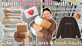 Thumbnail: open book mail with me💌⭐️📚 publisher mail, arcs, & book hauls!✨
