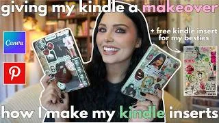 Thumbnail: giving my kindle a makeover📖⭐️💄 + free kindle insert for my besties!🫶🏼