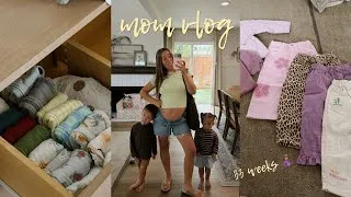 Thumbnail: MOM VLOG: starting labor prep, baby's "nursery", zara sale haul, sick day at home @33 weeks pregnant