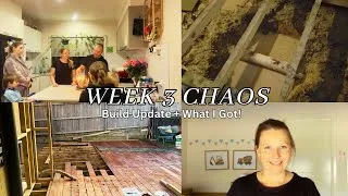 Thumbnail: Week 3 of the Build… 2 Pipes Broke 😭 | Busy Mum + Birthday Week 🥳