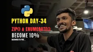 Thumbnail: Stop Using range(len())! | Master Zip and Enumerate in Python (Day 34)