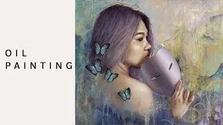 Thumbnail: 【OIL PAINTING PROCESS】"IDK", Oil & Acrylic on Wood