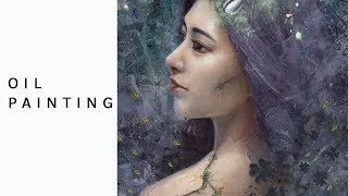 Thumbnail: 【FLORIOGRAPHY OIL PAINTING TIME-LAPSE】"Ending/Beginning", Oil  on Wood