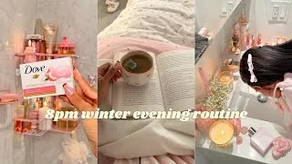 Thumbnail: 8pm Winter Evening Routine | Cozy & Festive 🎄🕯️🛁🎀☃️