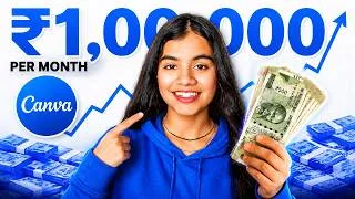 Thumbnail: How to Make ₹1,000/Day With Canva 💸 | Full Beginner Guide (2026)