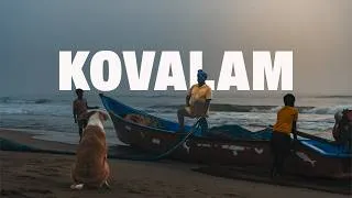 Thumbnail: 🇮🇳 KOVALAM Beach @ Dawn | Golden Hour Fisherman and Walking Tides | CHENNAI Series | 4K