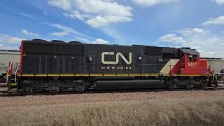 Thumbnail: CN 5417 - SD60[GF-638c] - Idle @ Dubuque,IA 04/19/2025