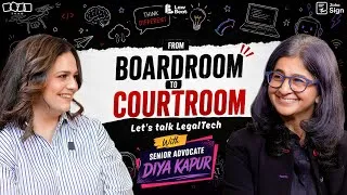 Thumbnail: Sharp Arguments, Candid Answers! Sanya Ft. Sr Adv Diya Kapur on Lets Talk Legal Tech | ZohoSign