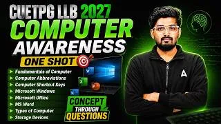 Thumbnail: Computer Awareness All Important Topics One Shot MasterClass | CUET PG LLB 2027 Computer Awareness