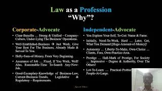 Thumbnail: Difference between corporate advocate & independent advocate | Full discussion | LawPutra