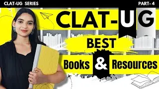 Thumbnail: Recommended Books & Resources for CLAT UG | CLAT 2025 preparation | #4 CLAT UG Series