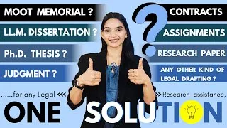 Thumbnail: Legal Drafting | Legal Research | Moot Court Memorial | Format of a Judgment | LLM Dissertation
