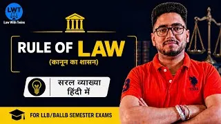 Thumbnail: Rule of Law | meaning | definitions | Dicey’s concept of Rules of Law | By Law with Twins