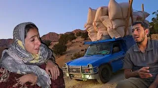 Thumbnail: Leila Takes on aDifficult Mountain Road! 🚙Helping Osuldin Transport Heavy Grain Sacks to the Village