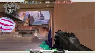 Thumbnail: KAY/O + Stinger = INSTANT DEATH 💀 | VALORANT |#lazybutgamer #valorantclips @valorant