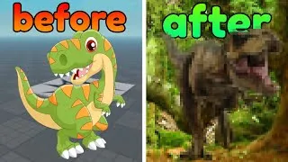Thumbnail: I updated my dinosaur survival game! | Roblox Devlog