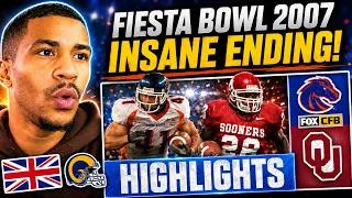 Thumbnail: British NFL Fan Reacts to Boise State Broncos vs Oklahoma Sooners | 2007 Fiesta Bowl