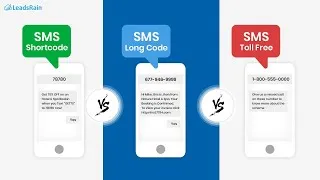 Thumbnail: What is Difference in SMS with Shortcode, Long Code and Toll-Free Number | LeadsRain