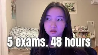 Thumbnail: cramming 5 EXAMS in 48 HOURS | extremely productive study vlog