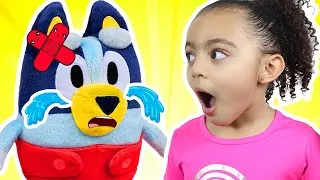 Thumbnail: Boo Boo With Bluey Toys Pretend Play | More Nursery Rhymes and Kids Songs
